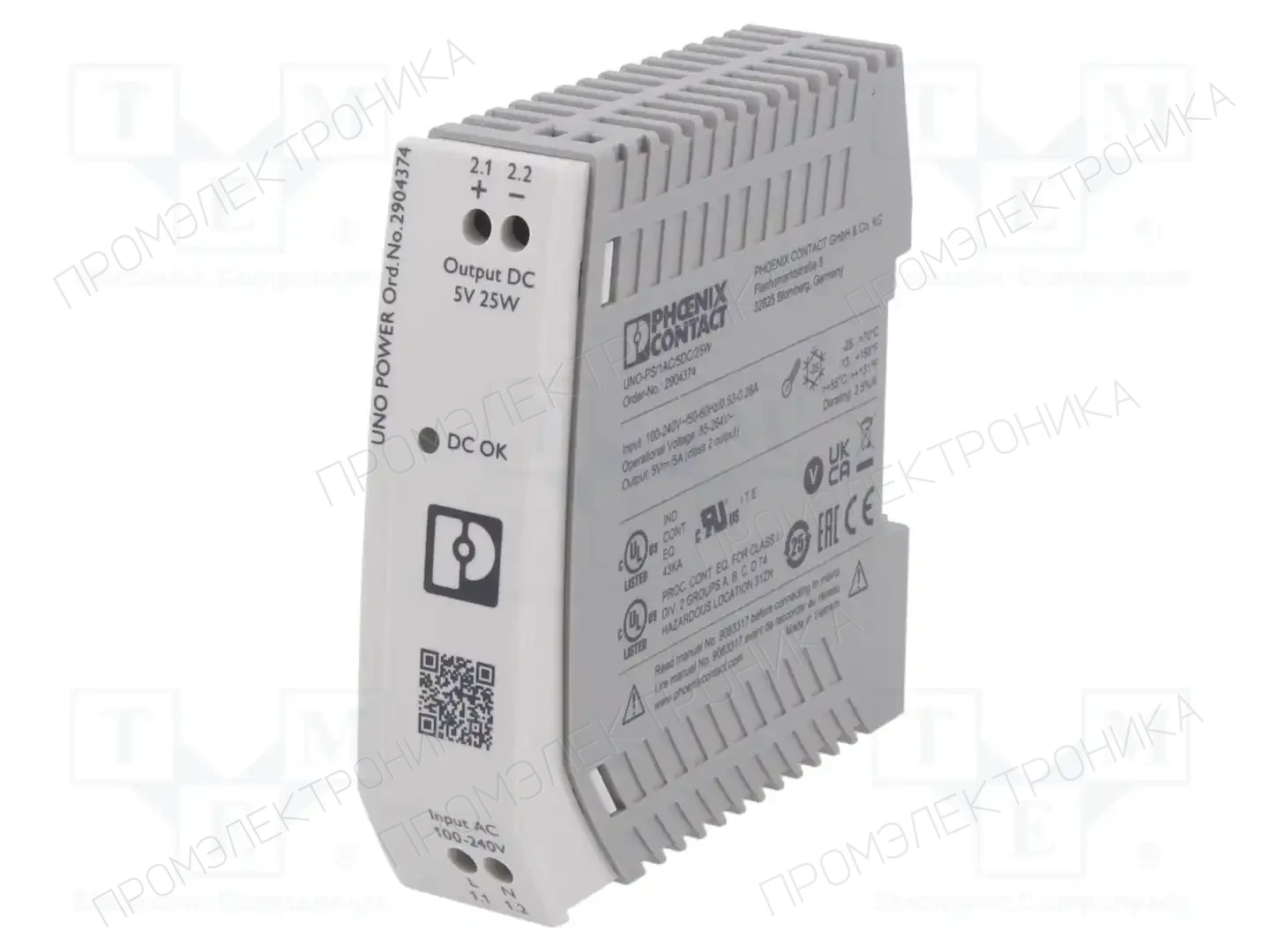 PHOENIX CONTACT 2904374 — Блоки питания на DIN-рейку