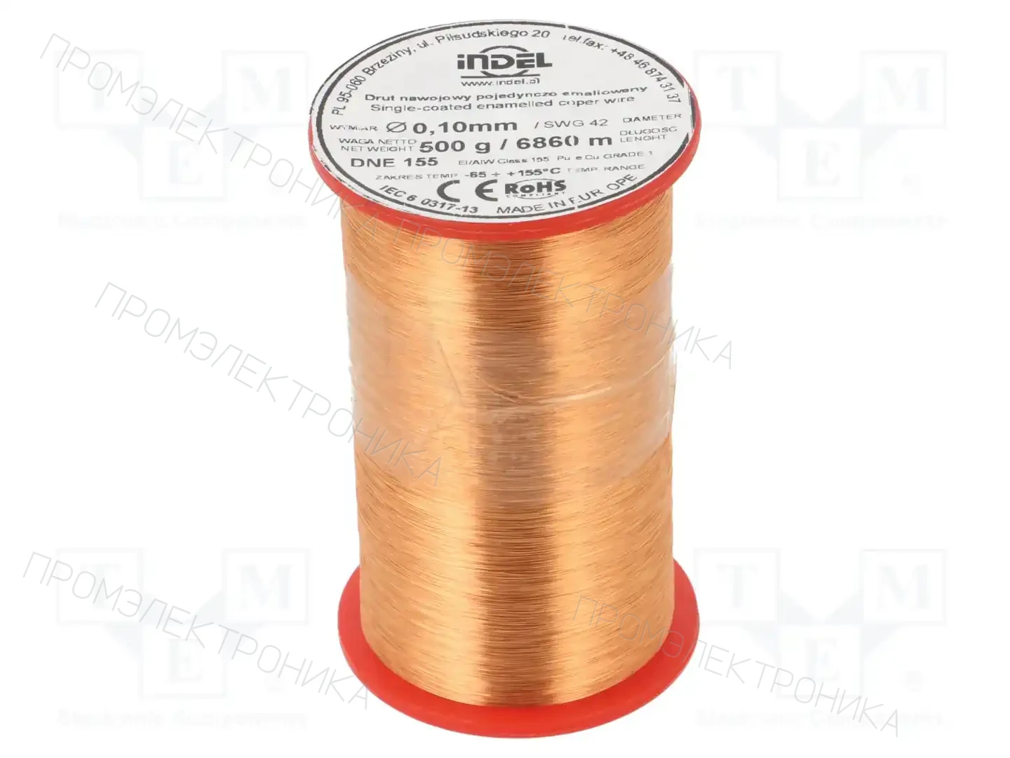 INDEL DNE0,10-500G — Проволока обмоточная