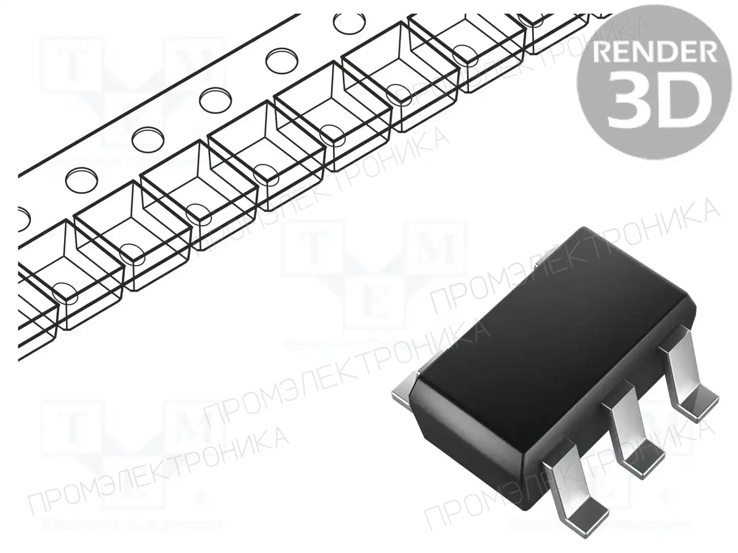 Texas Instruments LM7321MFX/NOPB — Операционные усилители SMD