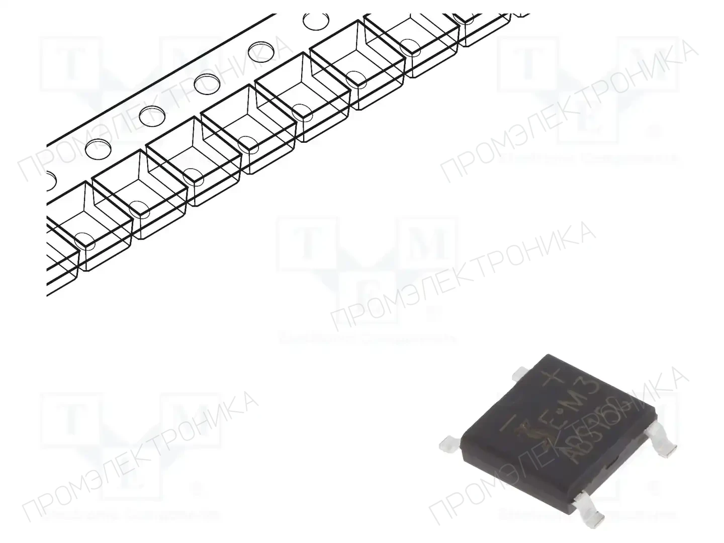 DIOTEC SEMICONDUCTOR ABS15G — Однофазные мосты диодные SMD/THT