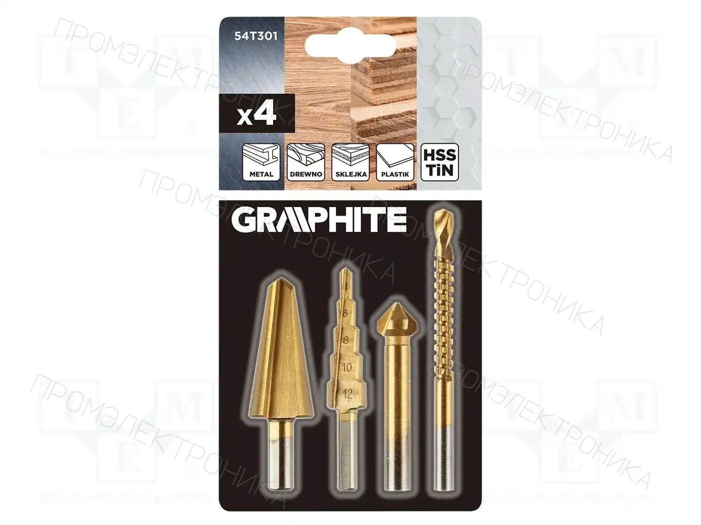 GRAPHITE 54T301 — Наборы сверл
