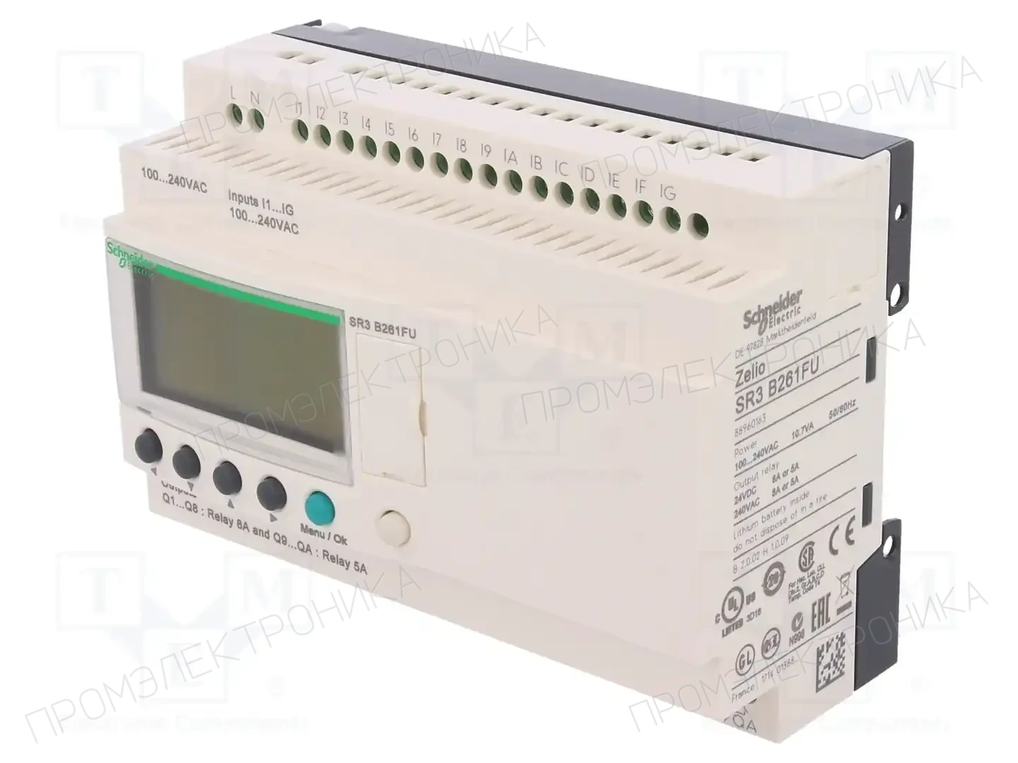 SCHNEIDER ELECTRIC SR3B261FU — Реле прогр. основные модули