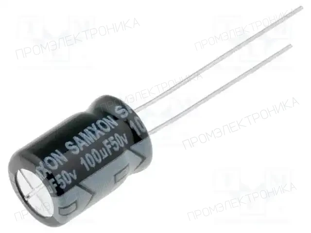 SAMXON KM 100U/50V — Конденсаторы электролитические THT