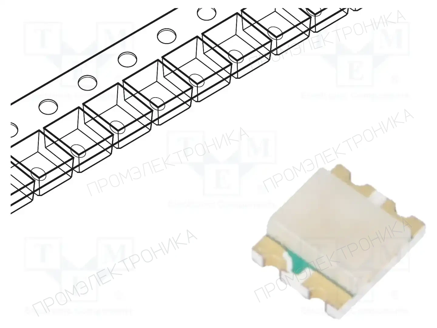 BROADCOM (AVAGO) HSMF-C118 — Светодиоды SMD цветные