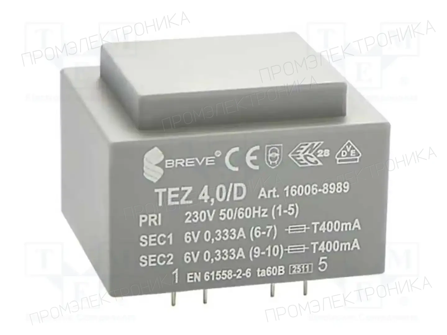 BREVE TUFVASSONS 16006-8989 — Трансформаторы PCB