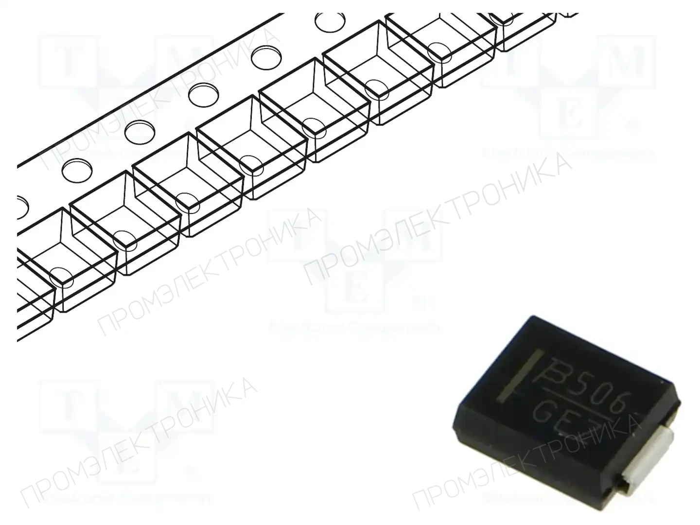 BOURNS SMCJ24A — Диоды TVS SMD однонаправленные
