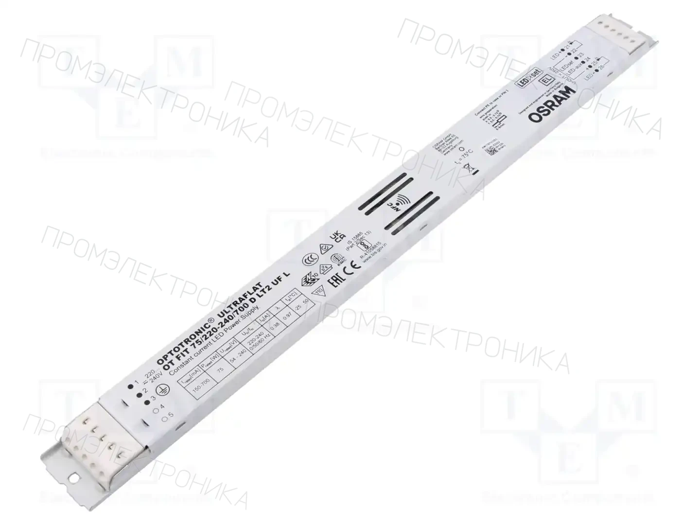 ams OSRAM OT FIT 75/220-240/700 D LT2 UF L — Блоки питания для LED