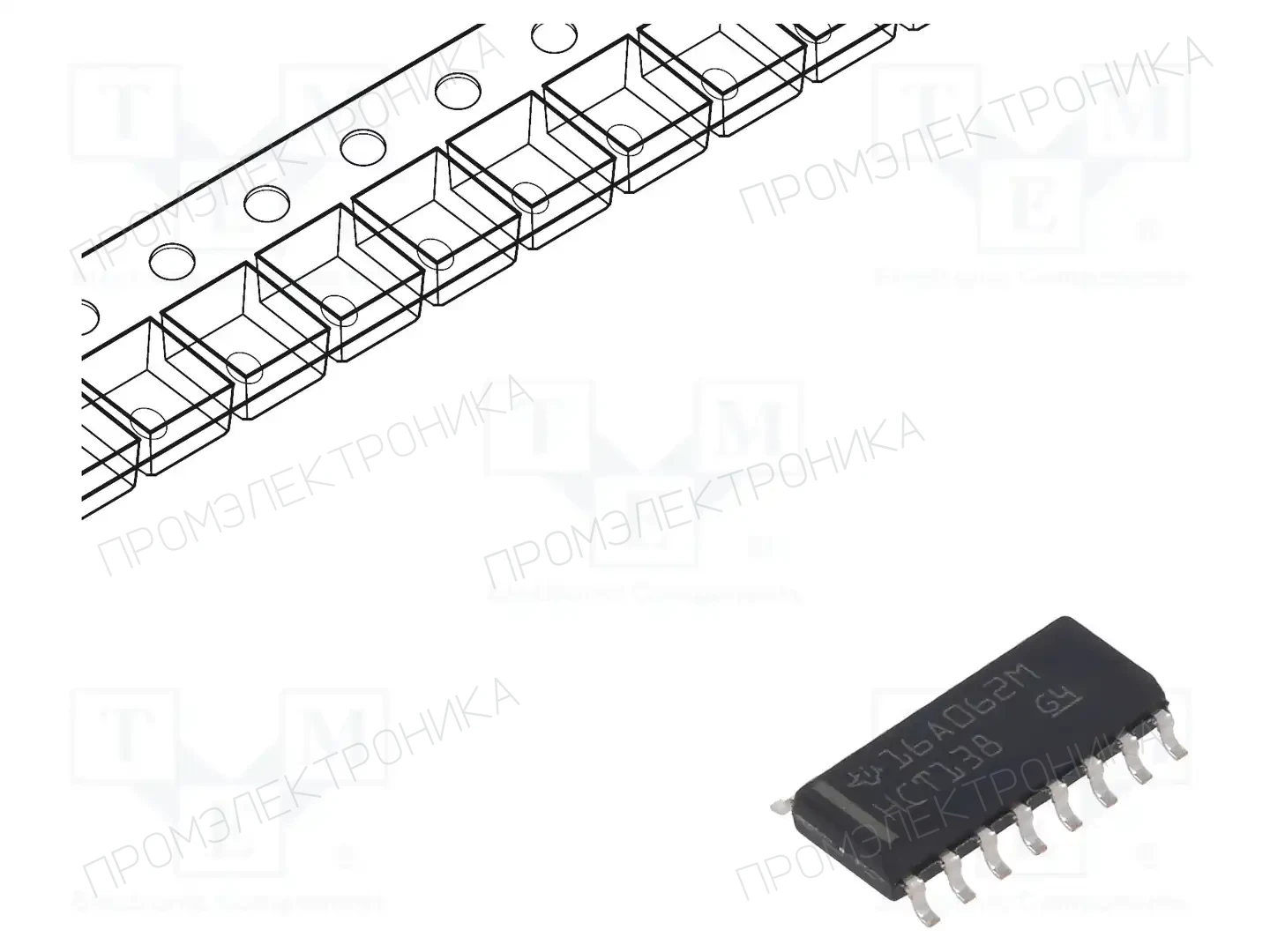 Texas Instruments SN74HCT138DR — Декодеры, мультиплексоры, переключатели