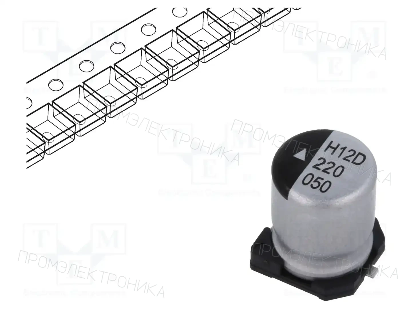 KYOCERA AVX AEH0608220M050R — Конденсаторы электролитические SMD