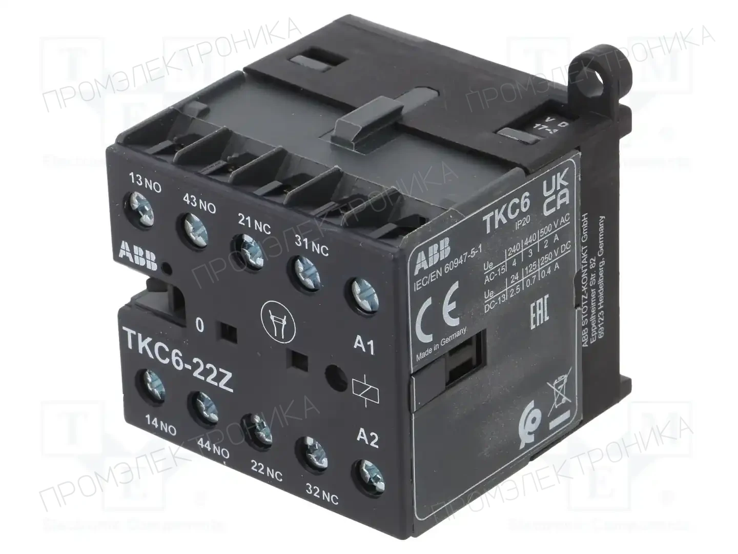 ABB TKC6-22Z 17-32V DC — Контакторы - главные модули