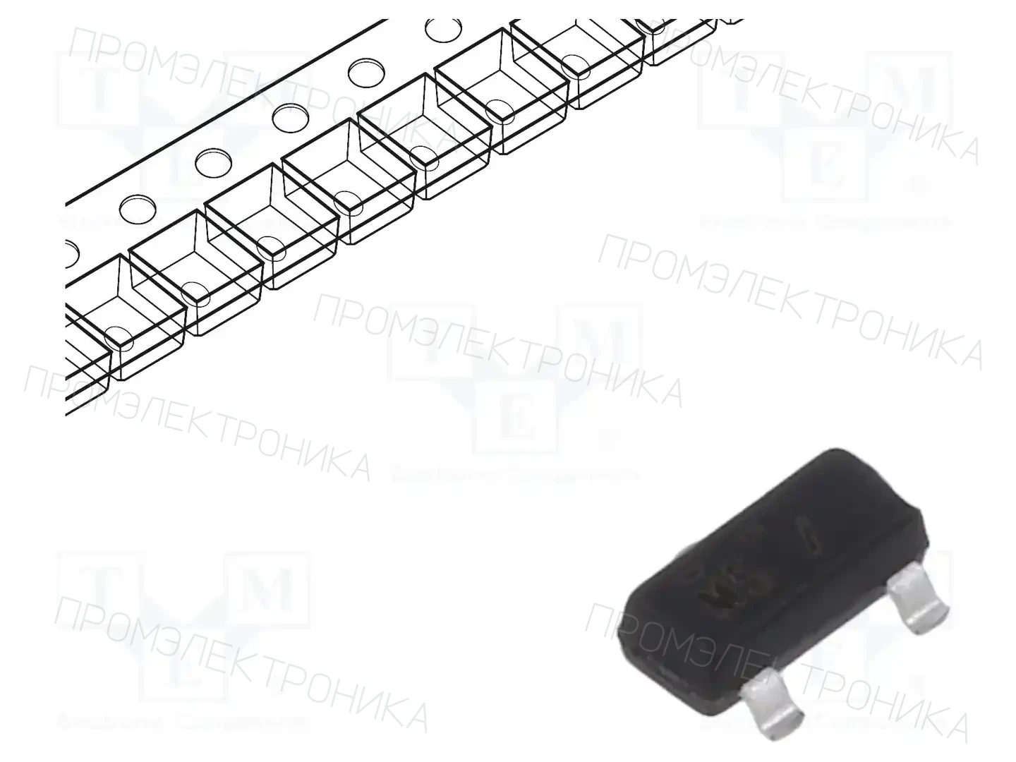 onsemi BSR57 — Транзисторы с каналом N SMD