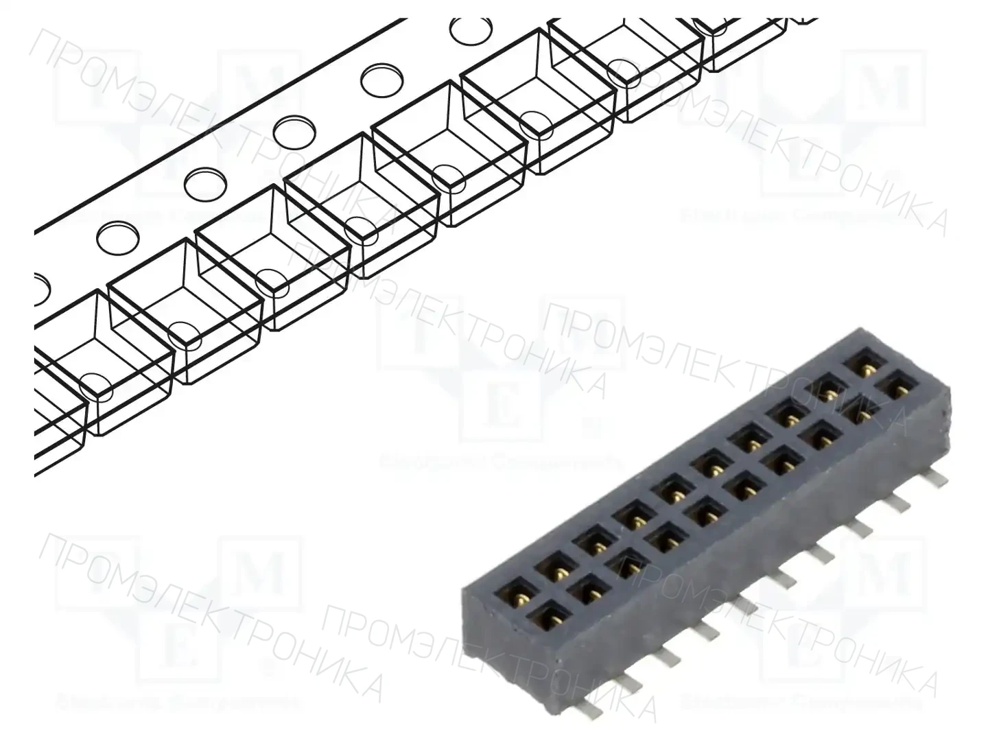 SAMTEC CLP-110-02-F-D-BE — Разъeмы пластина - пластина