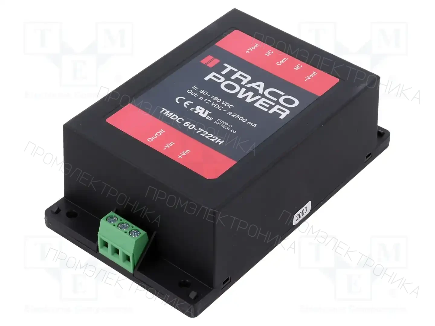 TRACO POWER TMDC 60-7222H — Преобразователи DC/DC