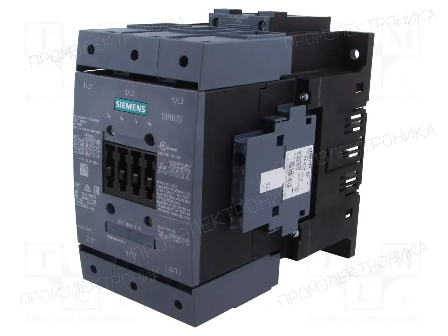 SIEMENS 3RT1054-1AP36 — Контакторы - главные модули