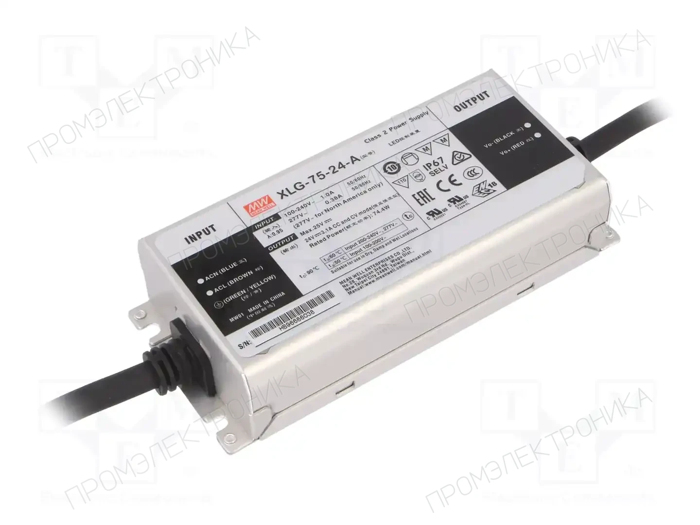 MEAN WELL XLG-75-24-A — Блоки питания для LED