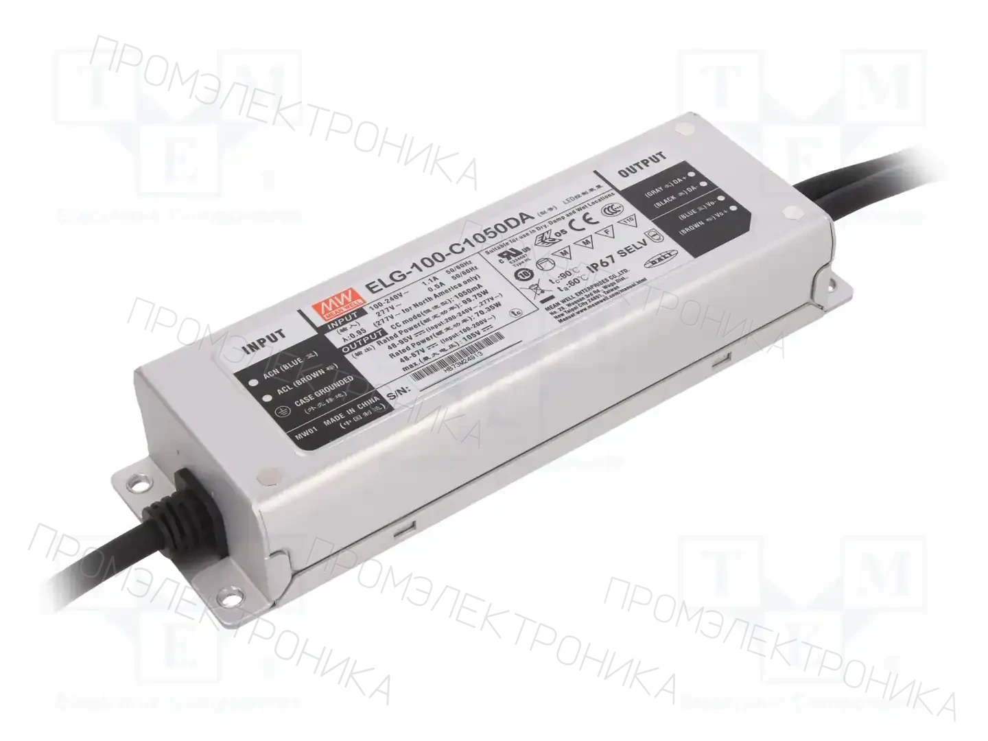 MEAN WELL ELG-100-C1050DA — Блоки питания для LED
