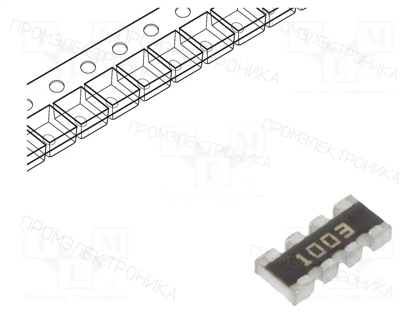 BOURNS CAY16-1003F4LF — Резисторные сборки