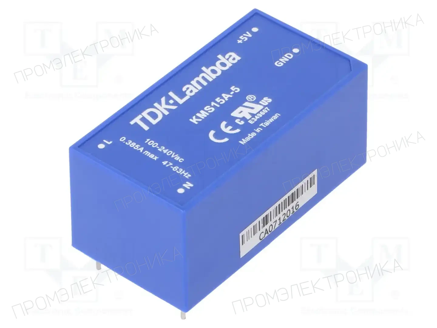 TDK-LAMBDA KMS15A-5 — Преобразователи AC/DC для PCB