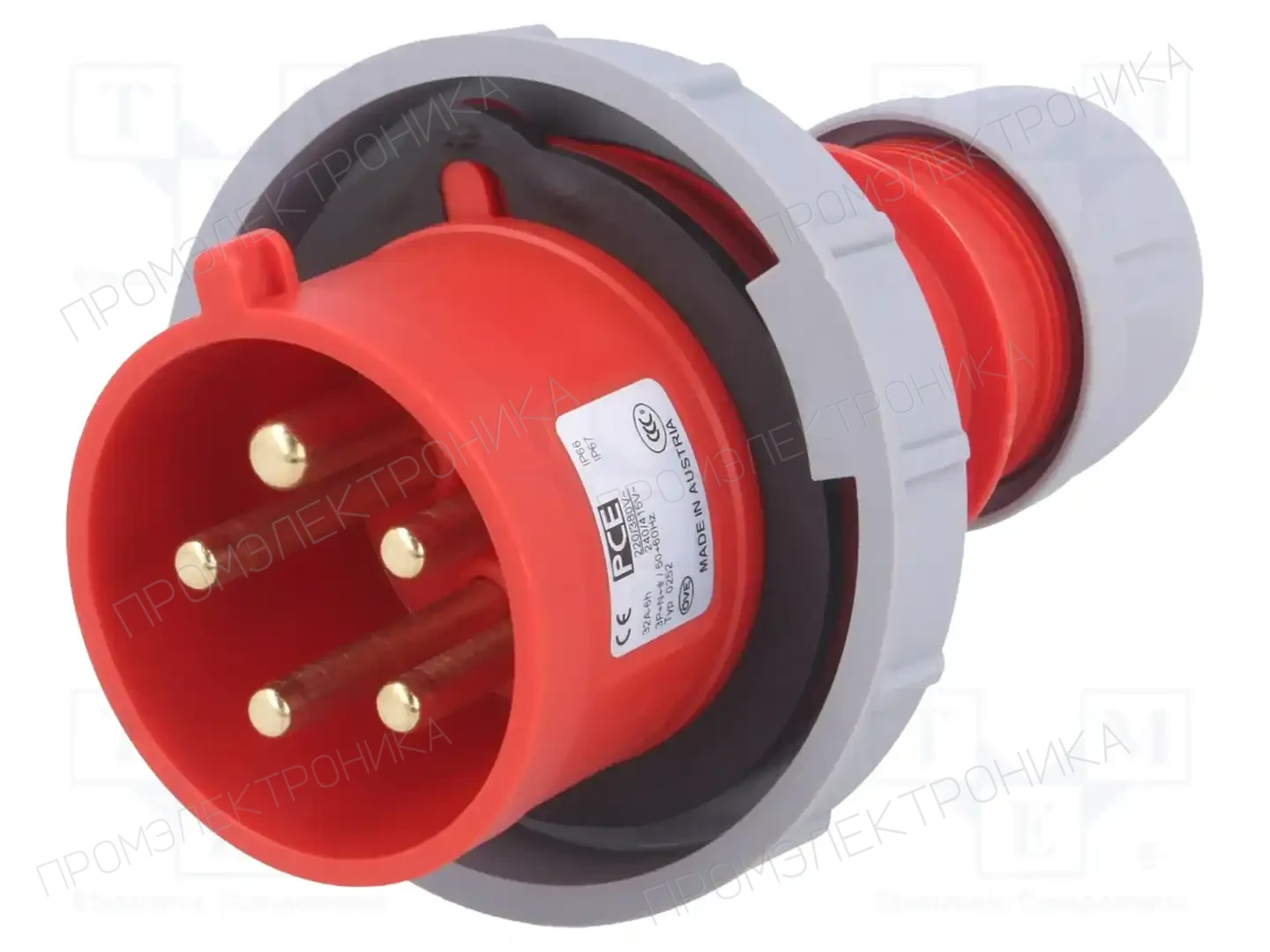 PCE 0252-6 — Многофазные разъемы IEC 60309
