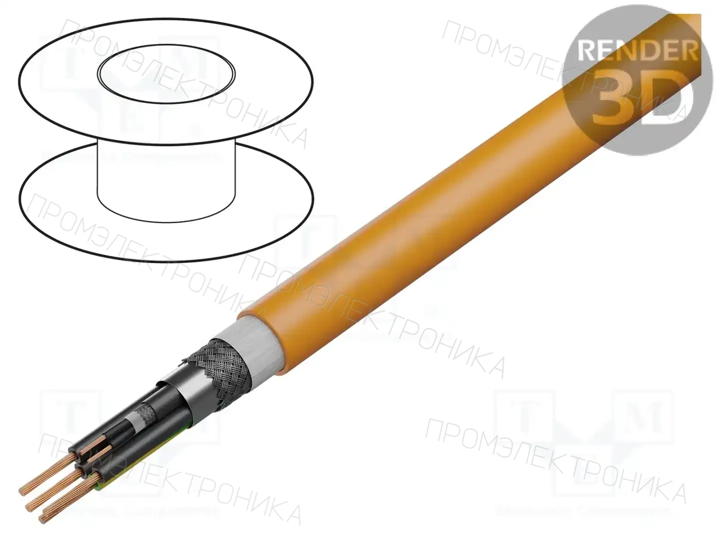 IGUS CF270.UL.07.03.02.01.D — Провода для направляющих- экранированные