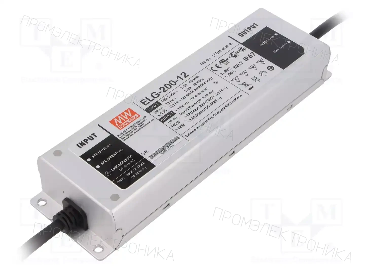 MEAN WELL ELG-200-12 — Блоки питания для LED