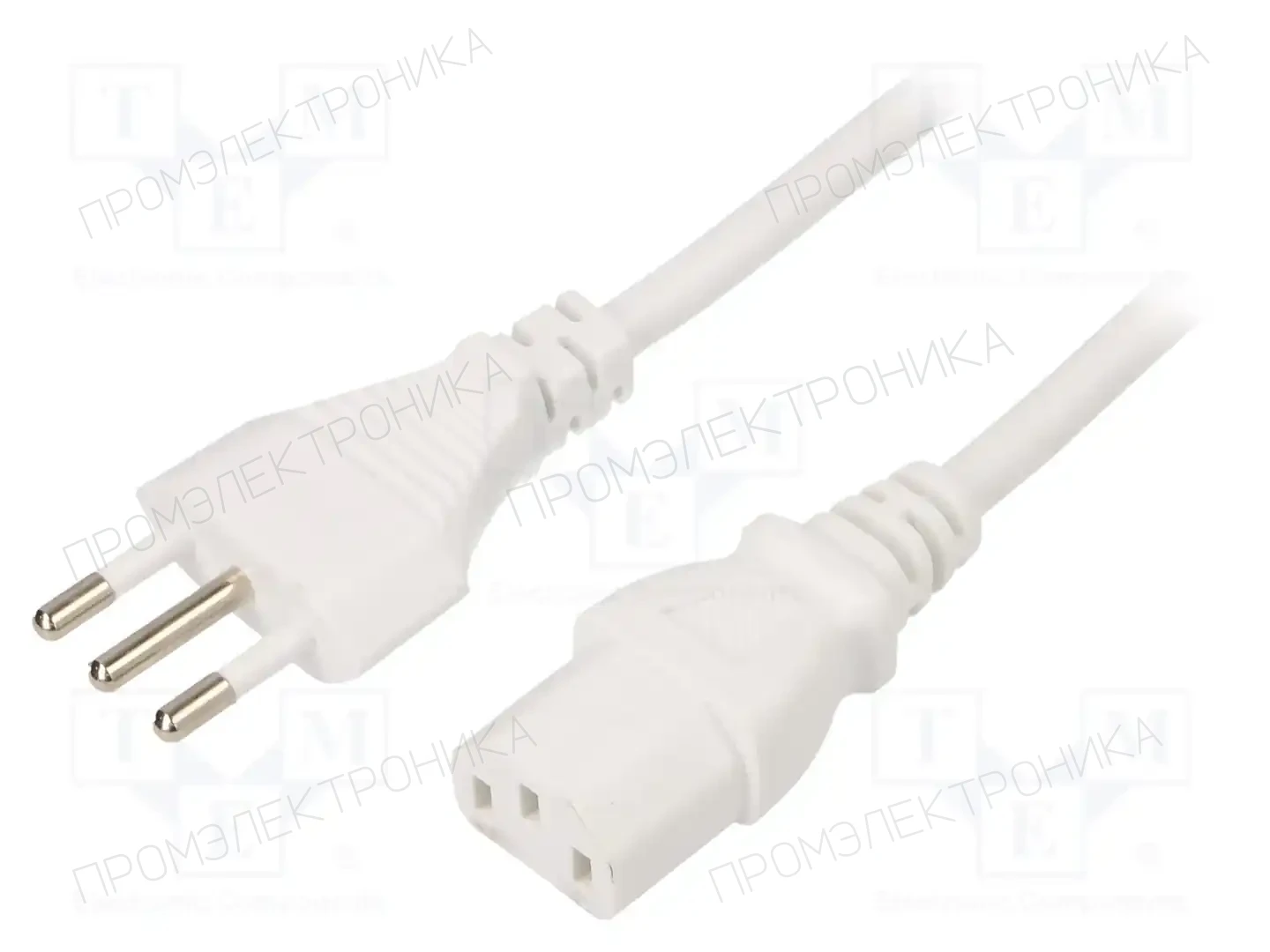 LIAN DUNG LT-319+501 H05VV-F 3X0.75 WHT 1.8M — Кабели питания компьютерные и универс