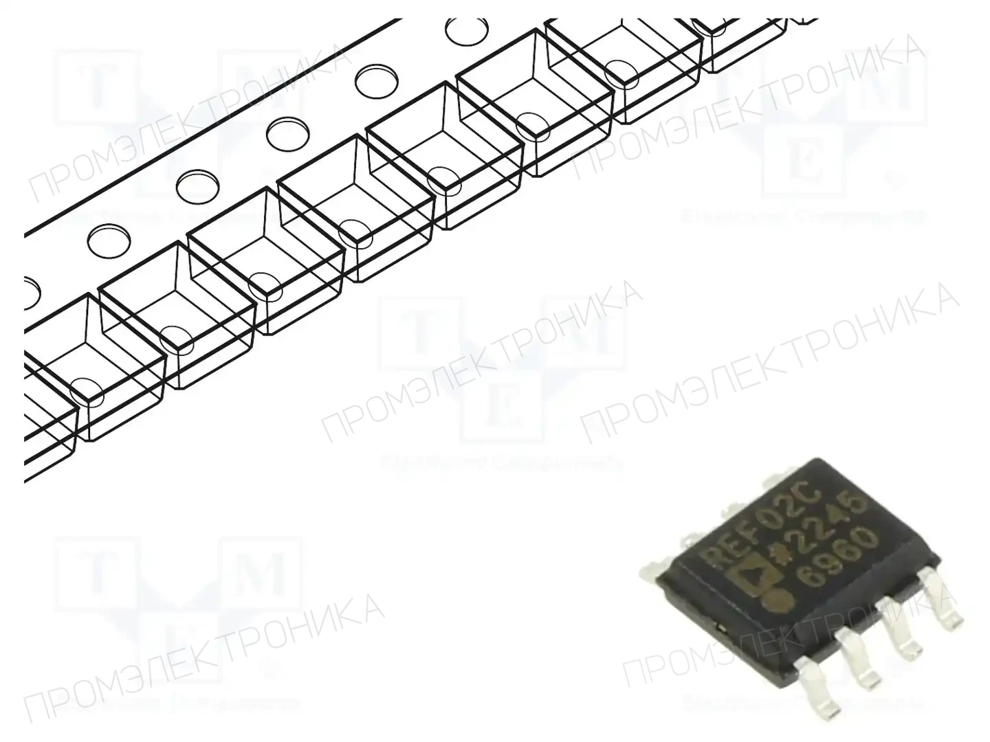 Analog Devices REF02CSZ-REEL7 — Источники напряжения отнесения-микросх