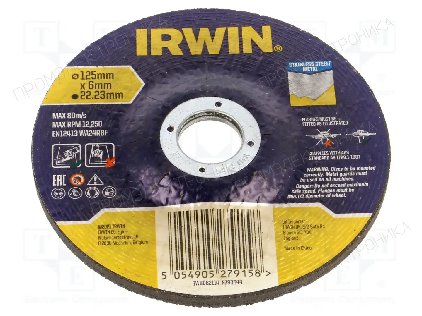 IRWIN IW8082114 — Диски для резки и шлифовки