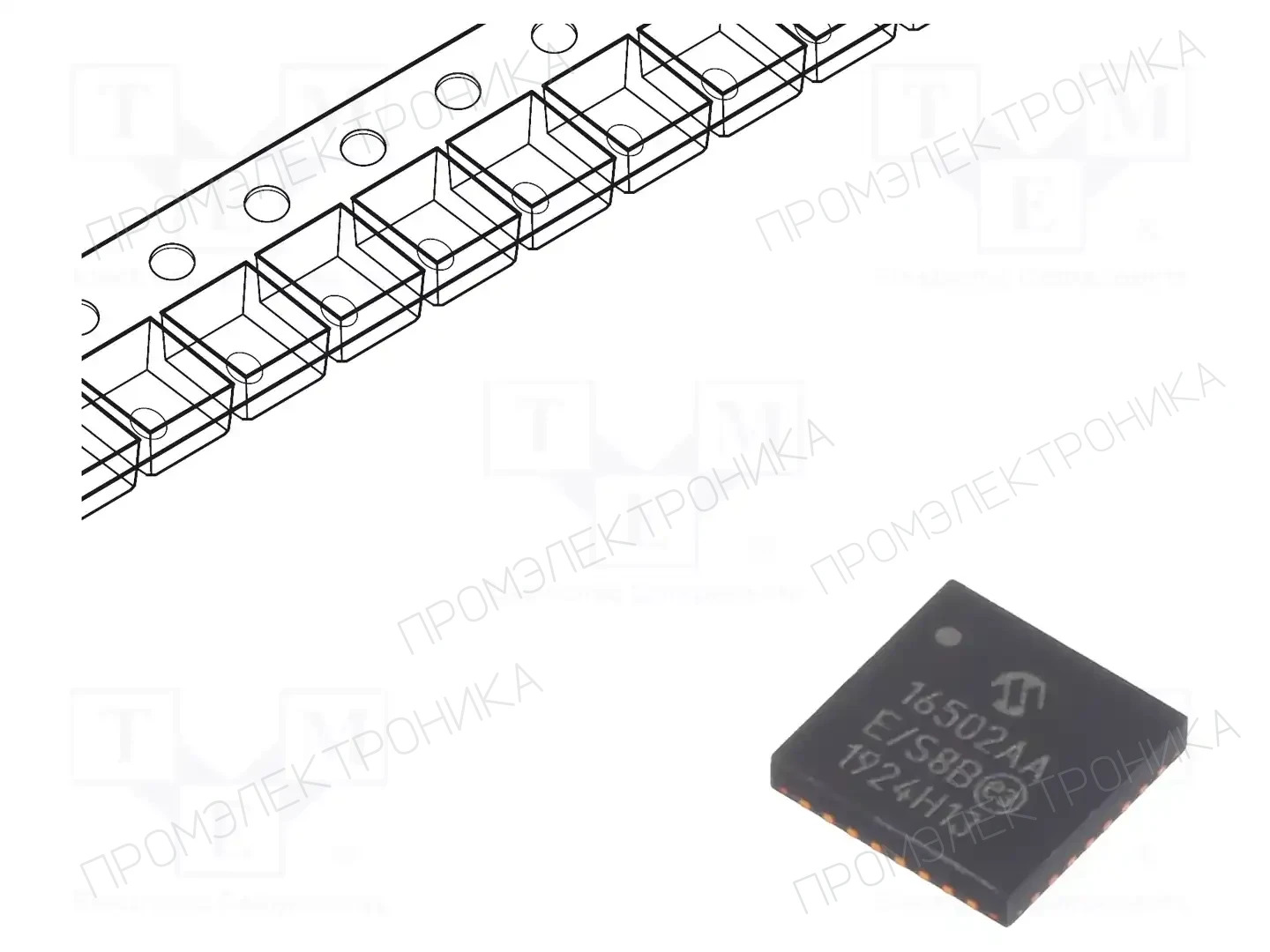 Microchip Technology MCP16502TAA-E/S8B — Регуляторы напряжения - микросхемы DC/DC