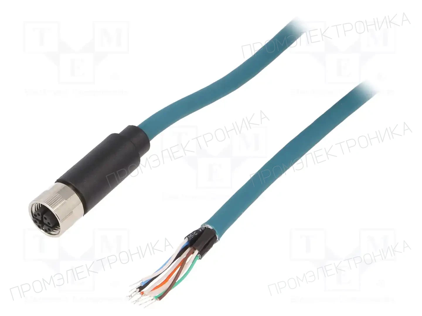 BULGIN PXPTPU12FBF08XCL100PU — Соединения M12 с проводом