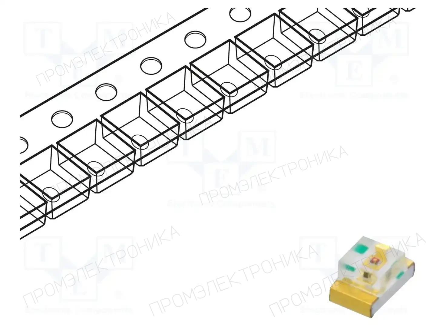 KINGBRIGHT ELECTRONIC KP-2012SECK — Светодиоды SMD цветные