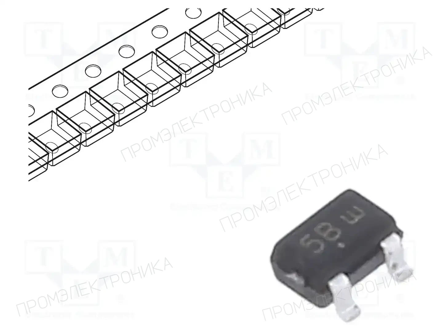 onsemi BC807-25WT1G — Транзисторы PNP SMD
