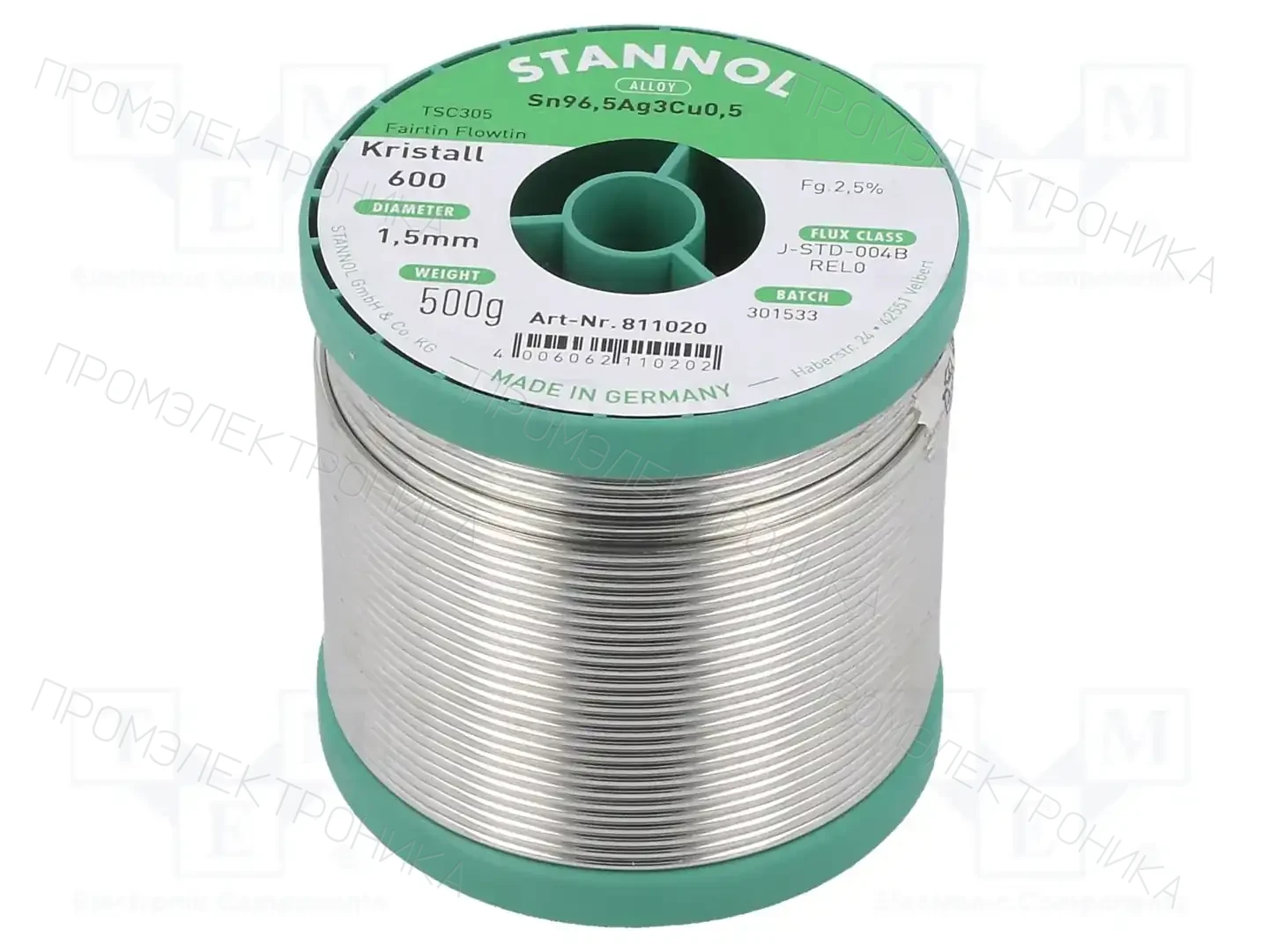 STANNOL 811020 — Паяльные провода бессвинцовые
