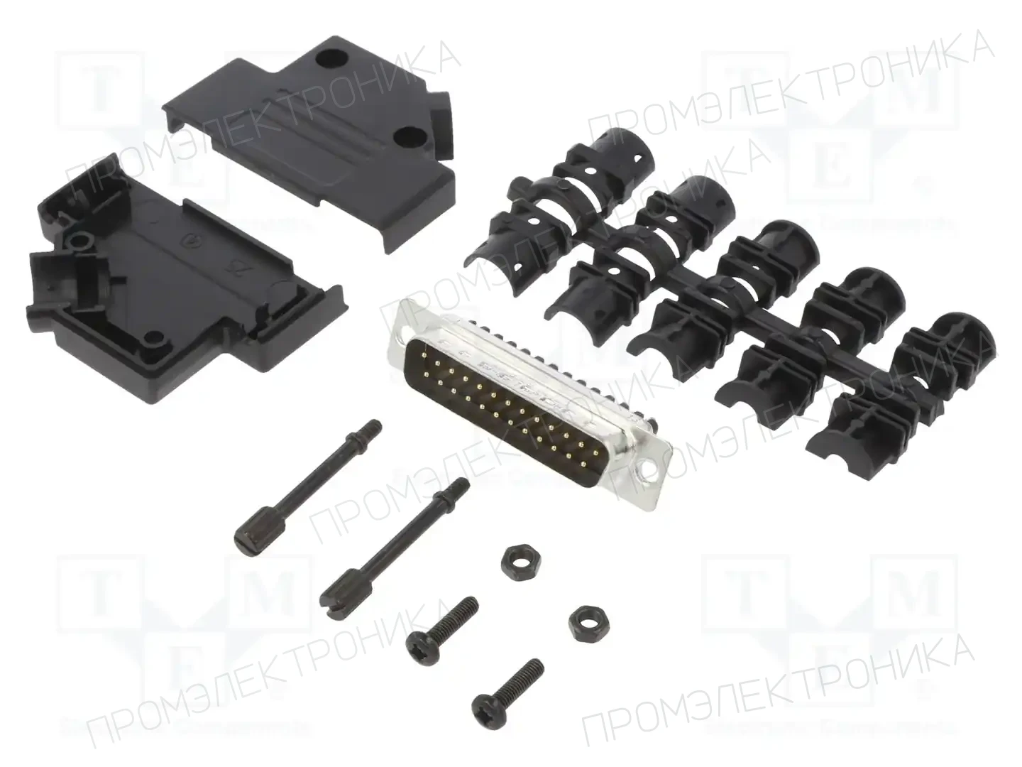 AMPHENOL COMMUNICATIONS SOLUTIONS L17DTPK-P-25+L717DB25PST — Комплектные штекеры D-Sub