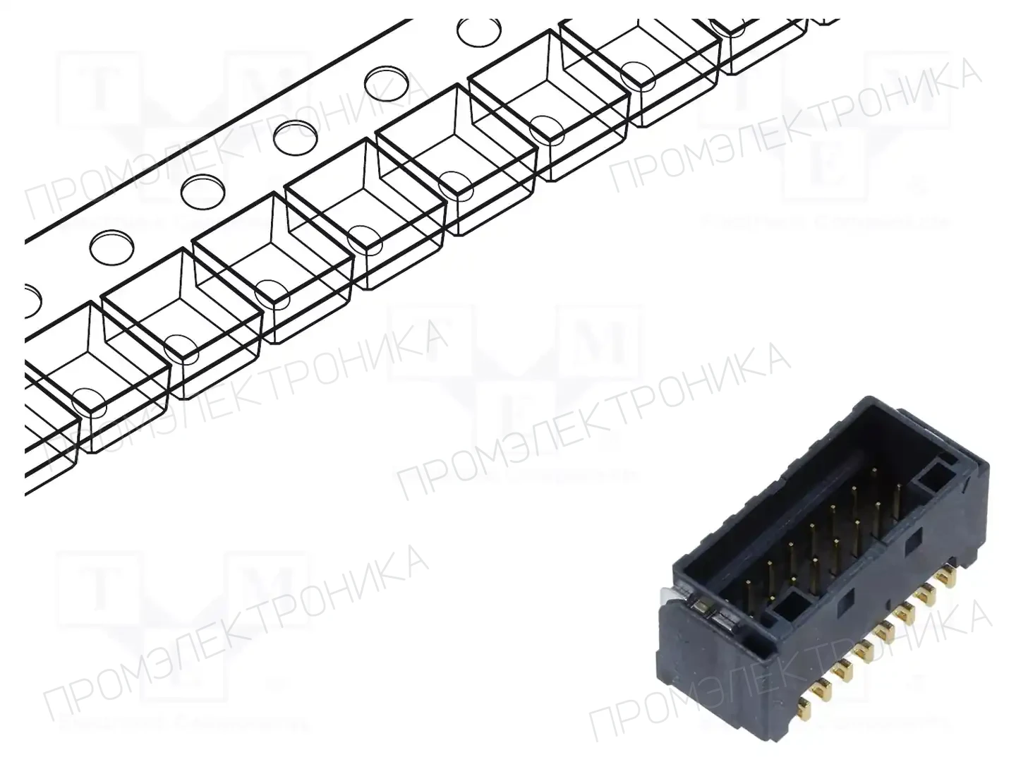HIROSE DF51K-16DP-2V(805) — Разъeмы сигнальные растр 2,00мм