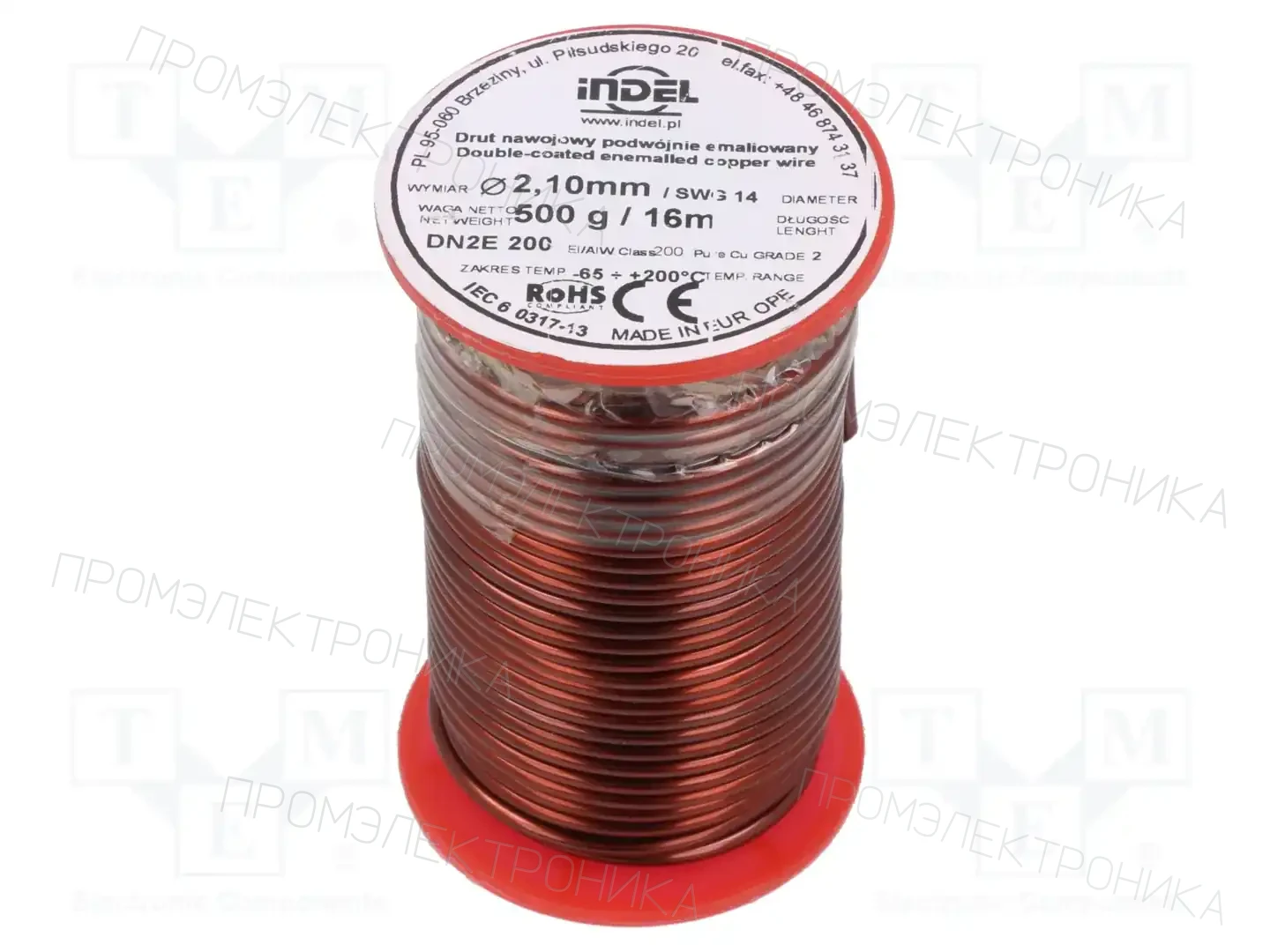 INDEL DN2E2,1-500G — Проволока обмоточная