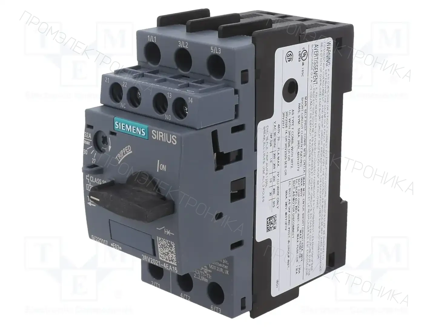 SIEMENS 3RV2021-4EA15 — Выключатели двигательные