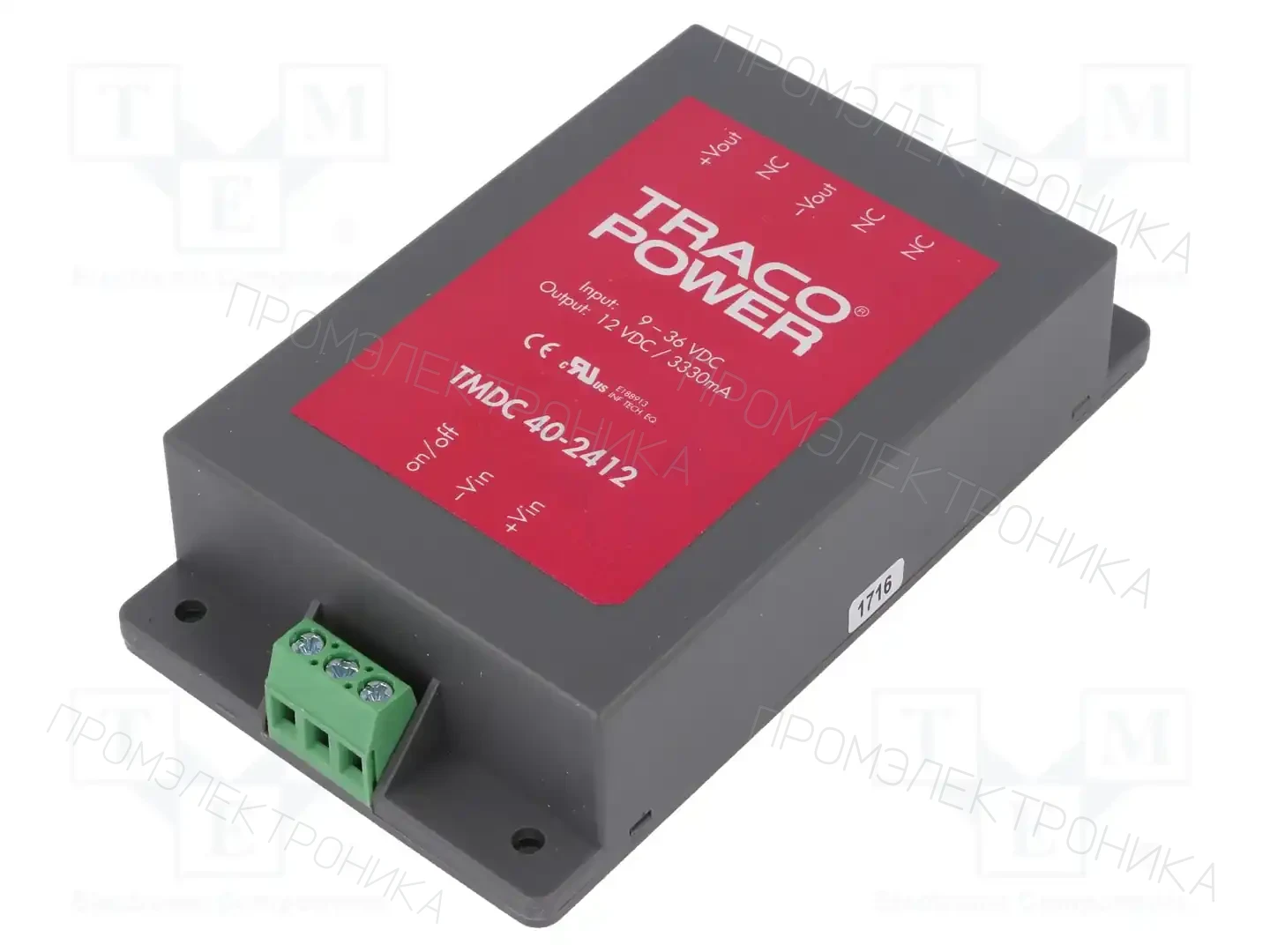 TRACO POWER TMDC 40-2412 — Преобразователи DC/DC