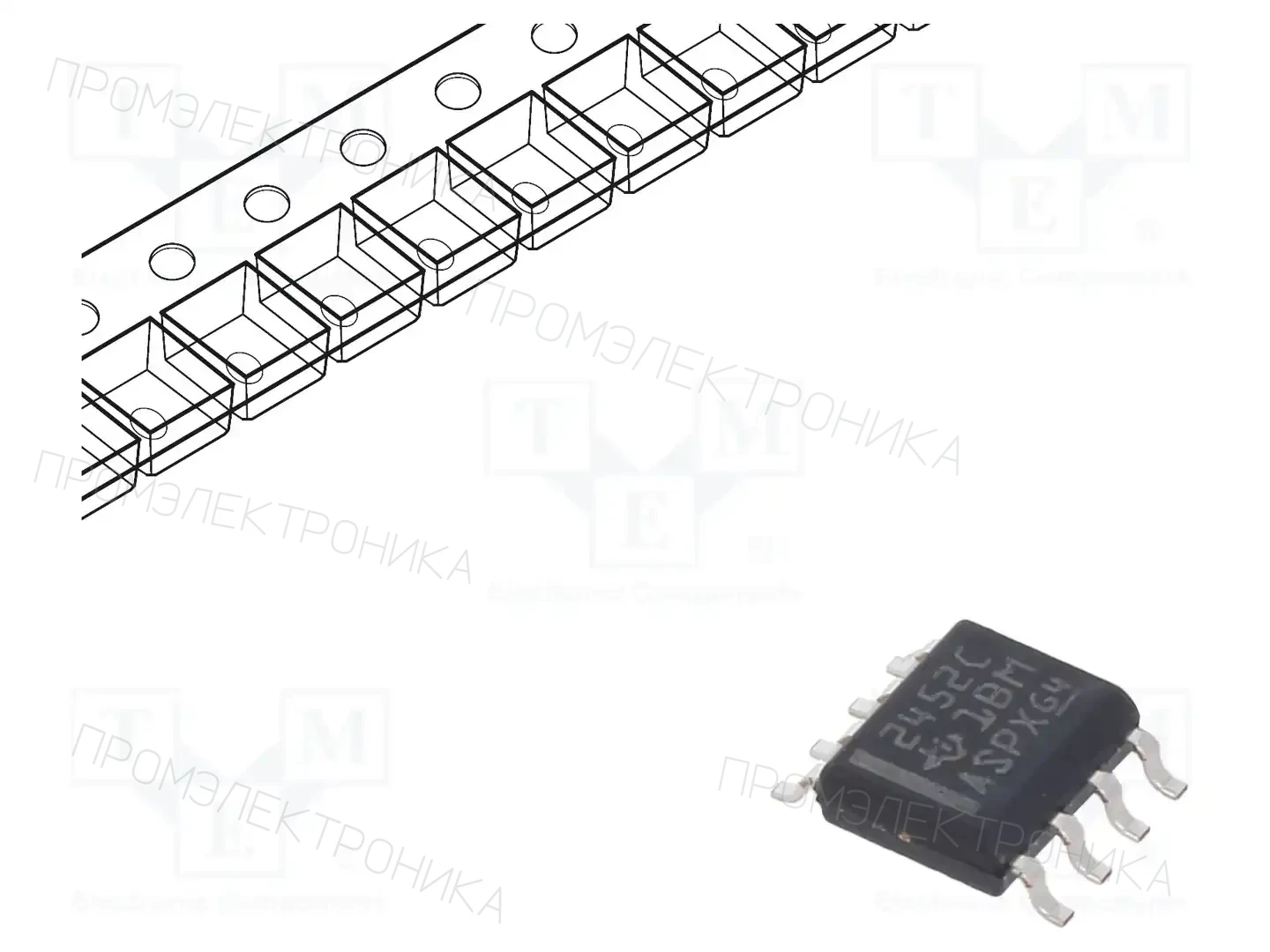 Texas Instruments TLV2452CDR — Операционные усилители SMD
