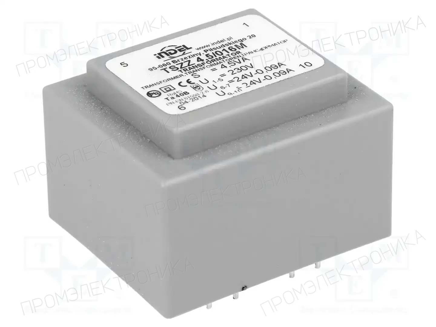 INDEL TSZZ4.5/016M — Трансформаторы PCB