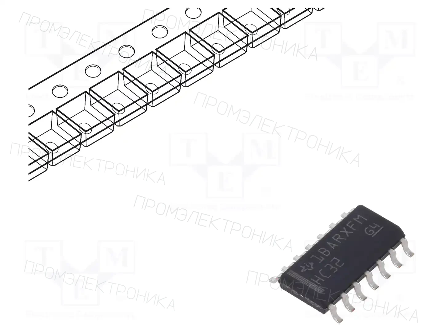 Texas Instruments SN74HC32DR — Ворота, инверторы