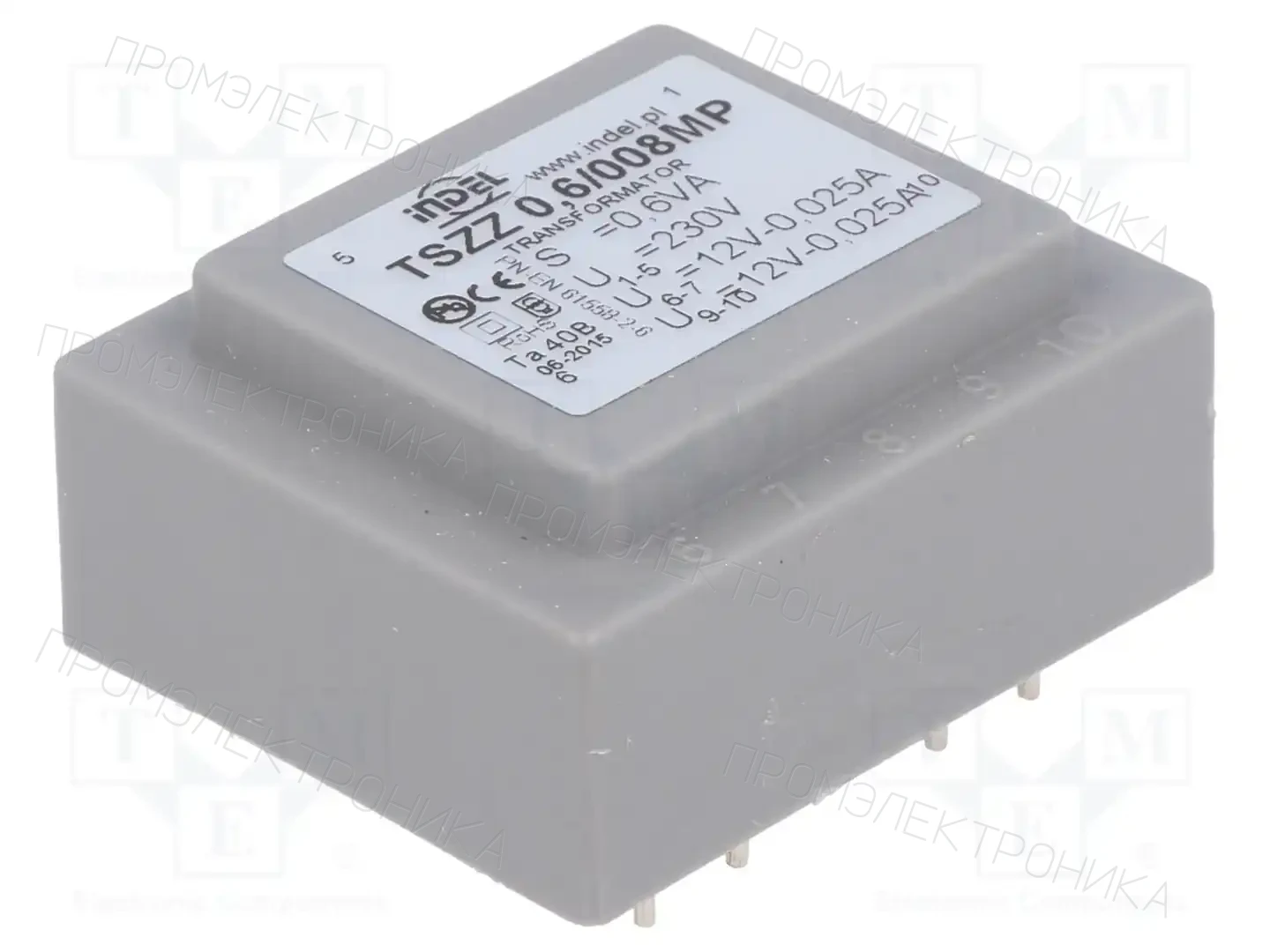 INDEL TSZZ0.6/008MP — Трансформаторы PCB
