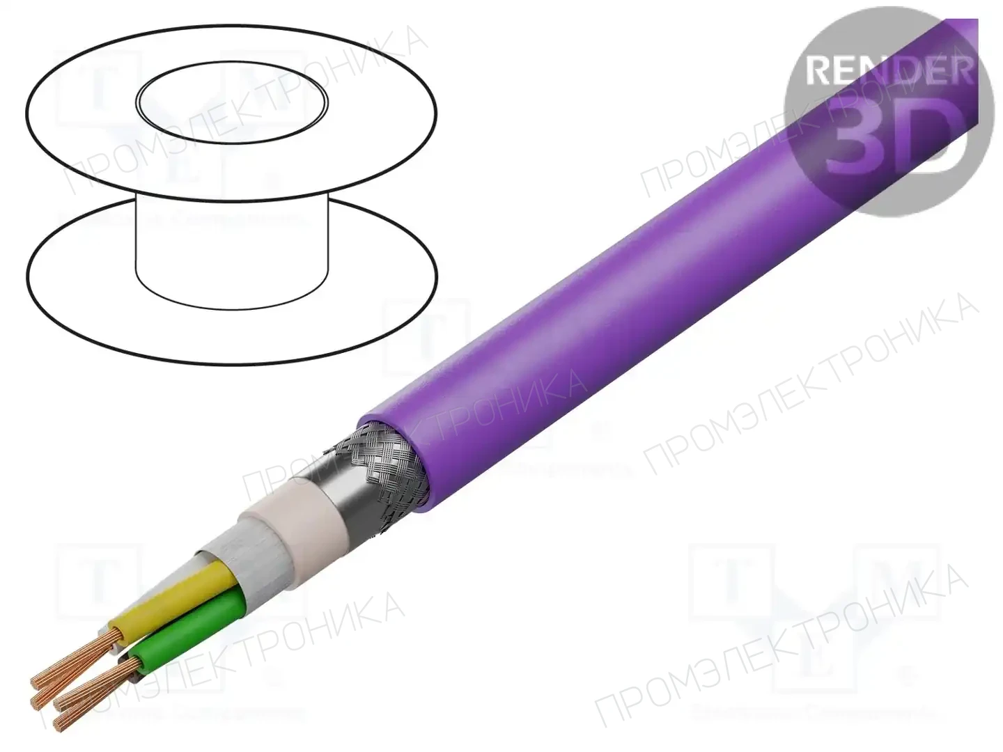 IGUS CFBUS.LB.001 — Провода для направляющих- экранированные
