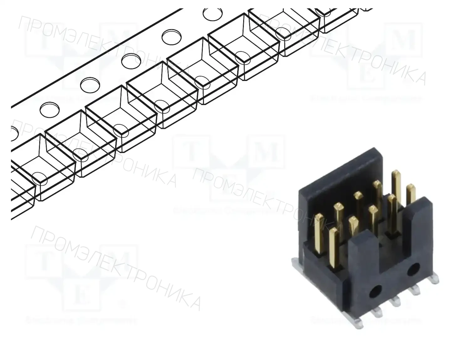 SAMTEC FTSH-105-01-F-DV-K-P-TR — Разъeмы пластина - пластина