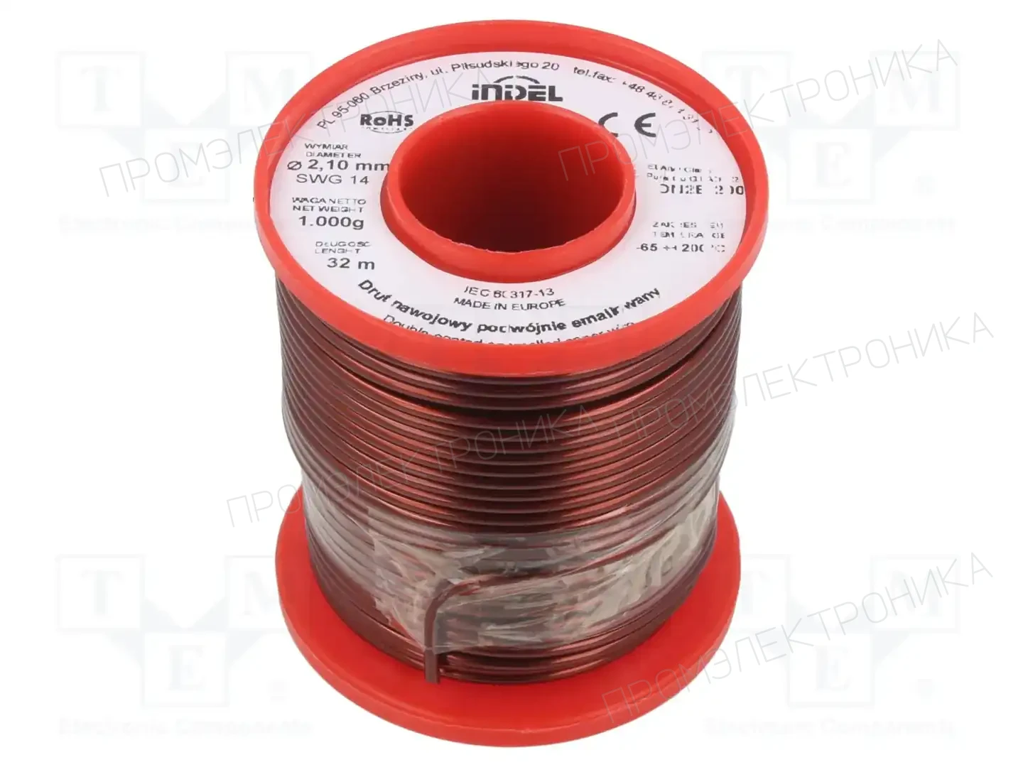INDEL DN2E2,1-1KG — Проволока обмоточная
