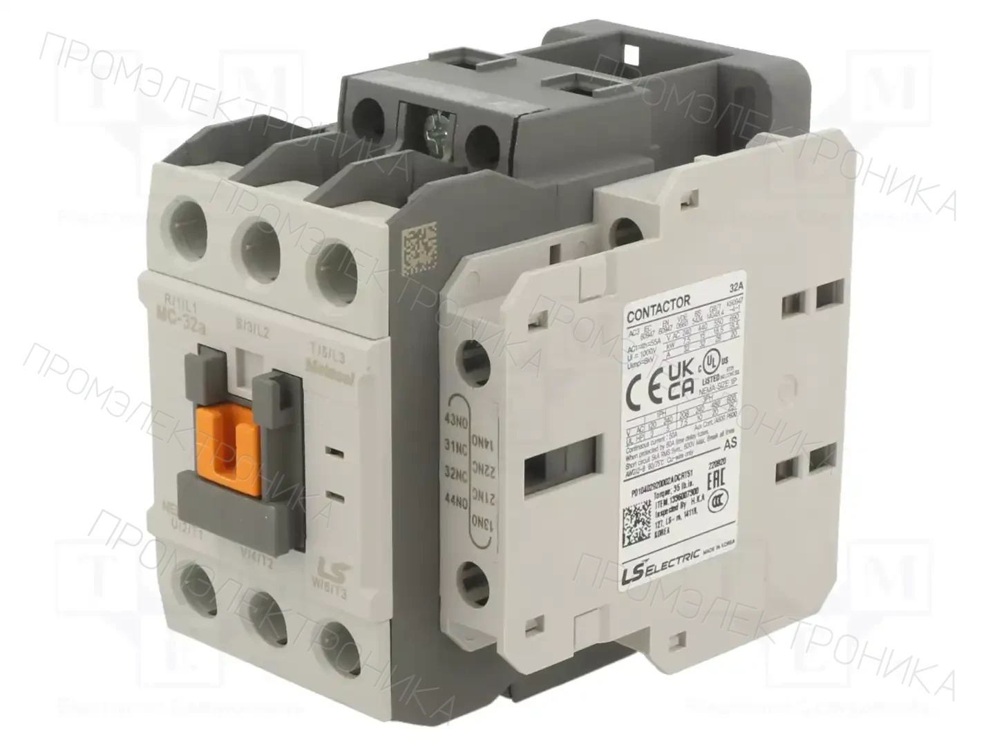 LS ELECTRIC MC-32A 400VAC 1A1B — Контакторы - главные модули