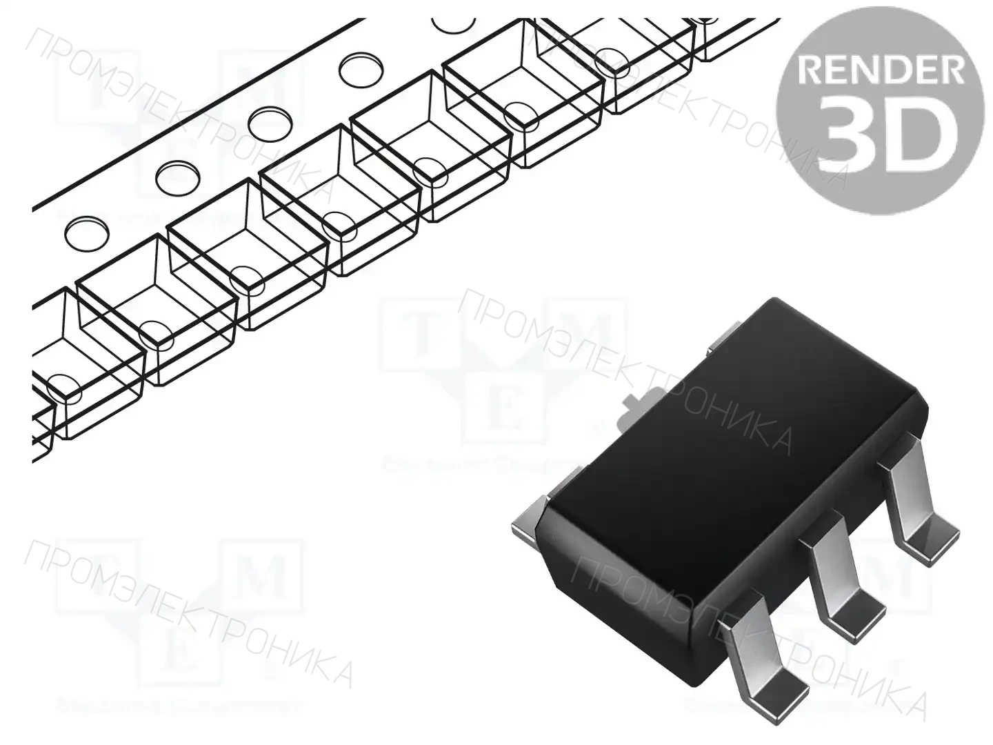 TOREX XC6209F502PR-G — Стабилизаторы напряжения нерегулир. LDO
