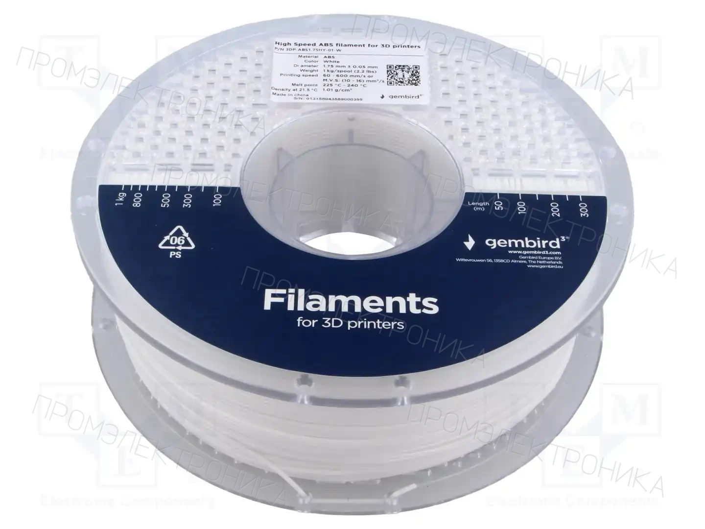 GEMBIRD 3DP-ABS1.75HY-01-W — Принтеры 3D и аксессуары
