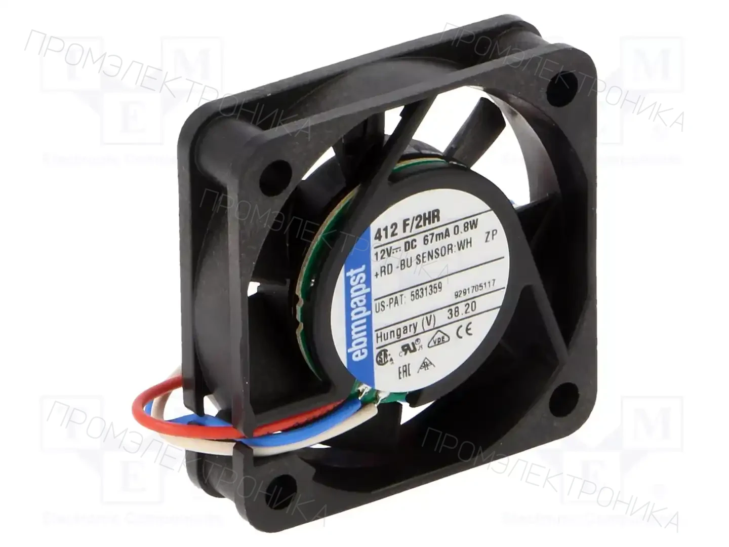 EBM-PAPST 412F/2HR — Вентиляторы DC 12V