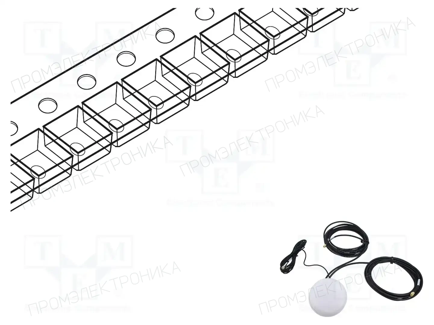 MOBILEMARK SMD-W-3C3C2C-WHT-180 — Антенны WiFi/Bluetooth